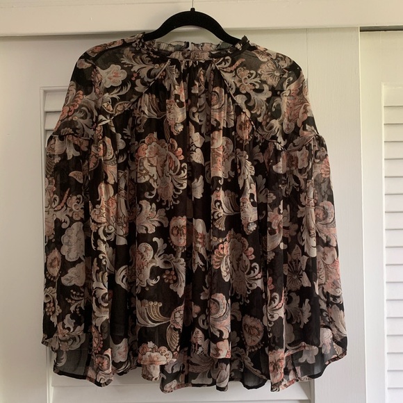 Loft Royal Floral Blouse - Picture 3 of 3